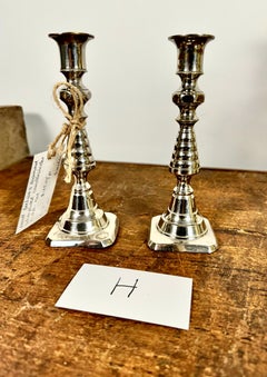 Victorian Beehive & Diamond Candlestick, 19th Century
