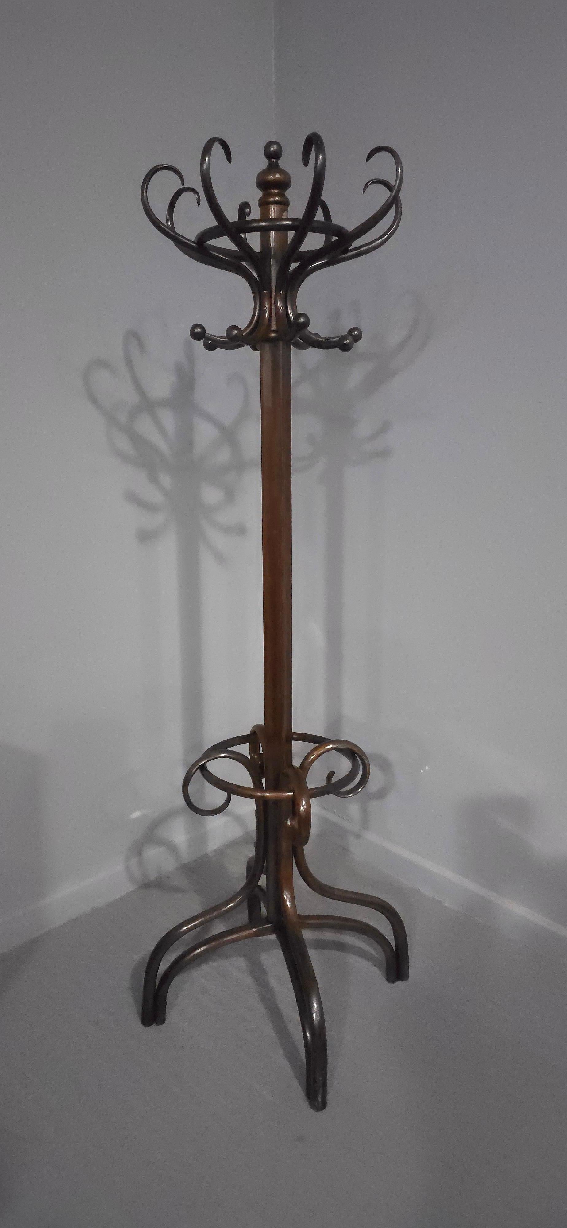 Victorien Victorian Bentwood Coat Stand en vente