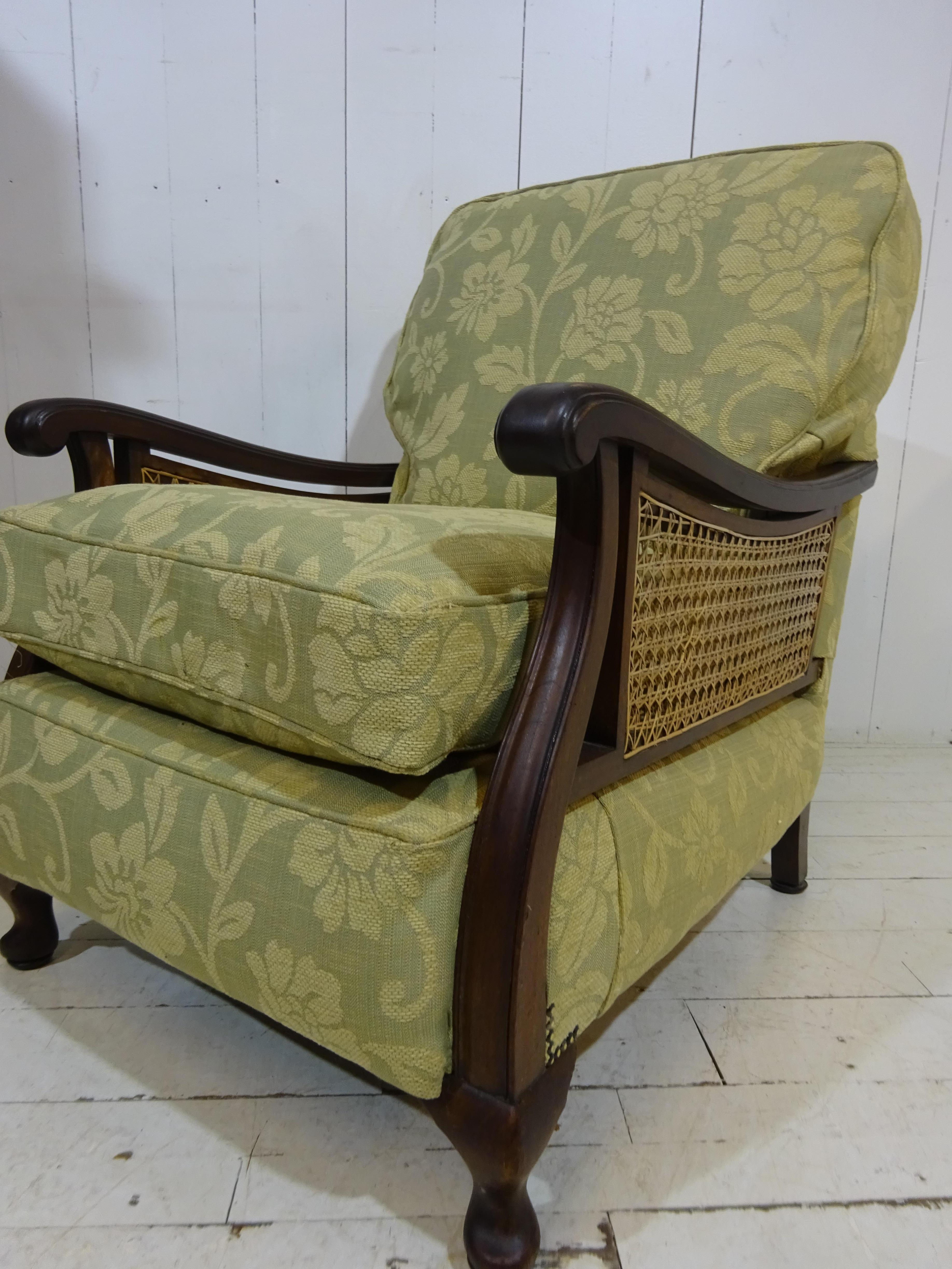 Late 19th Century Victorian Bergere Armchair