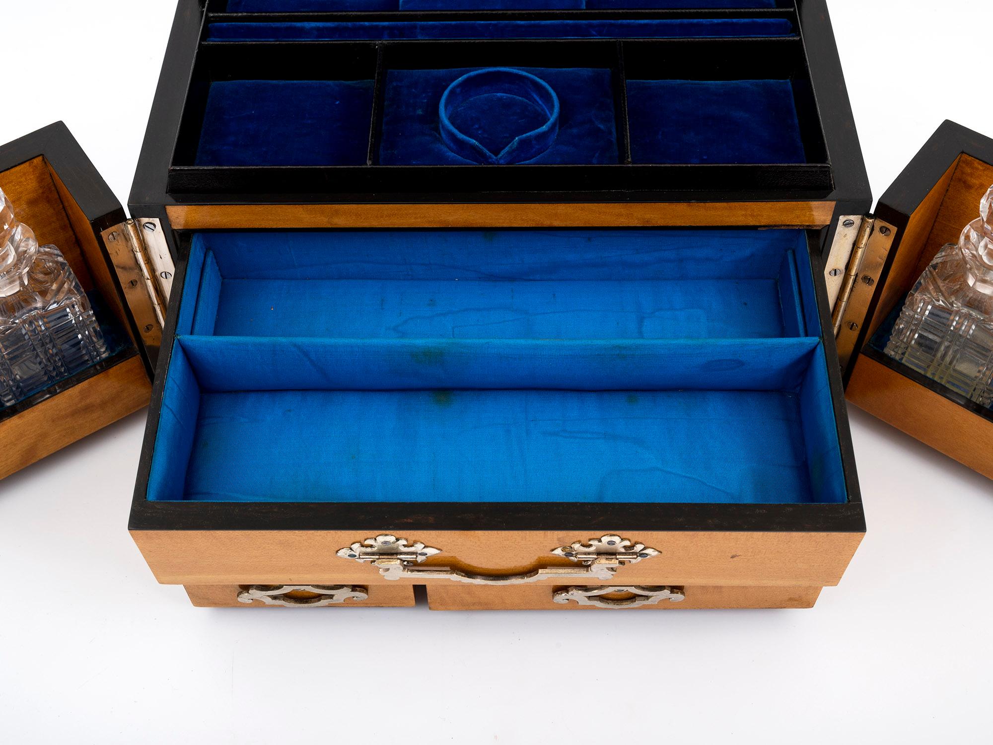 Victorian Betjemann Coromandel & Satinwood Jewellery Box 5