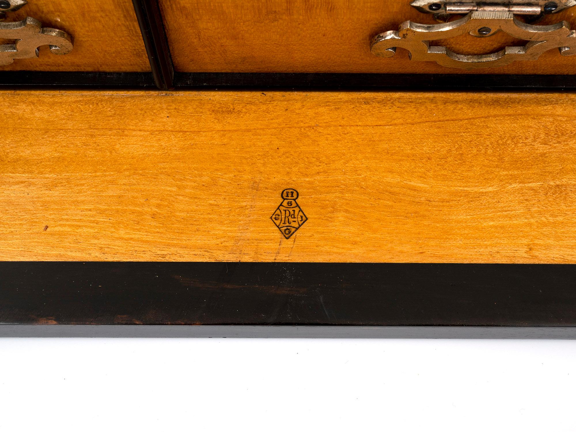 Victorian Betjemann Coromandel & Satinwood Jewellery Box 6