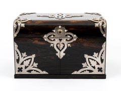 Victorian Betjemann Coromandel & Satinwood Jewellery Box