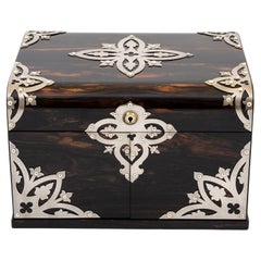 Victorian Betjemann Coromandel & Satinwood Jewellery Box