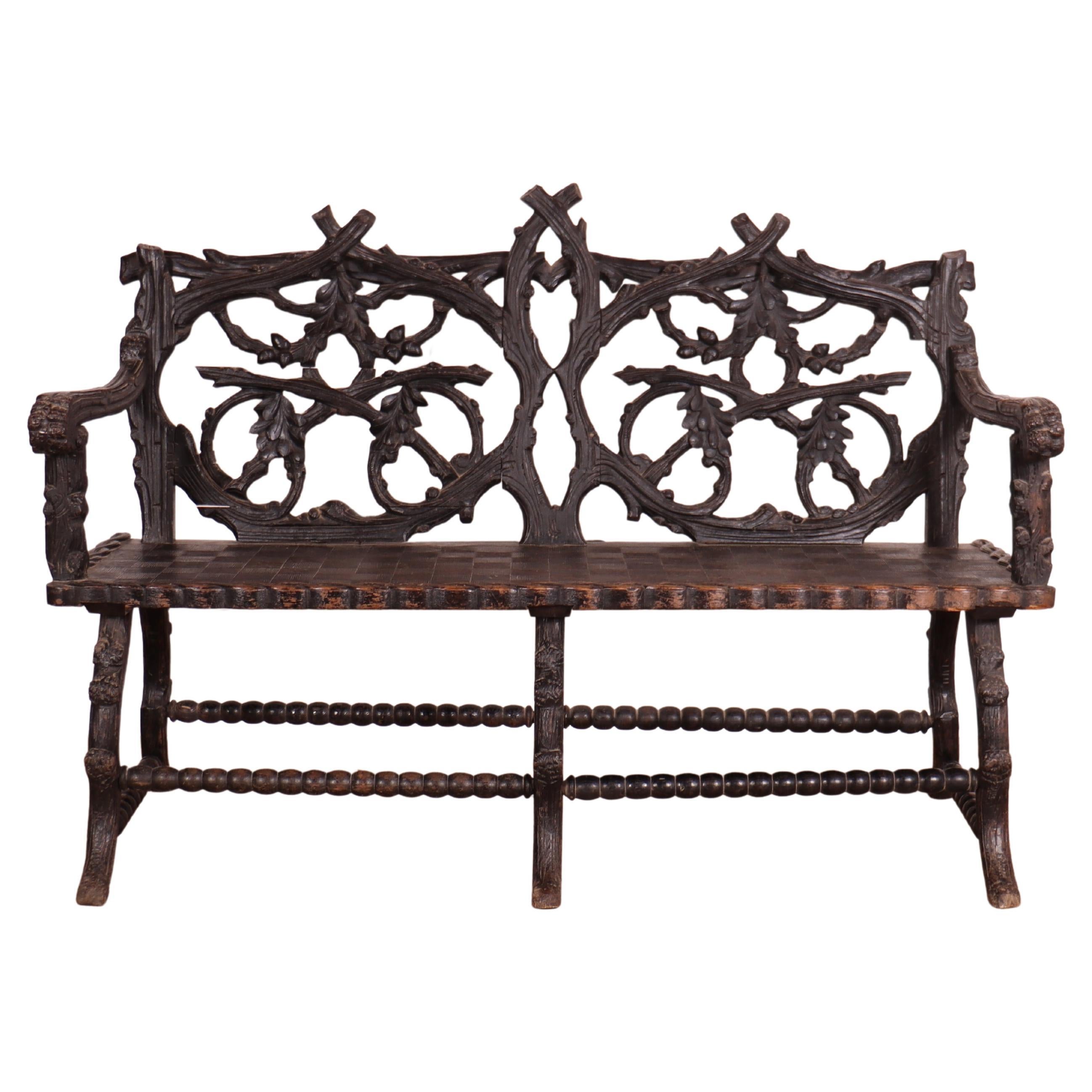 Victorian Black Forest Bench