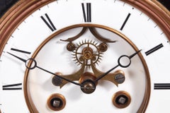 Victorian Black Marble Mantel Clock