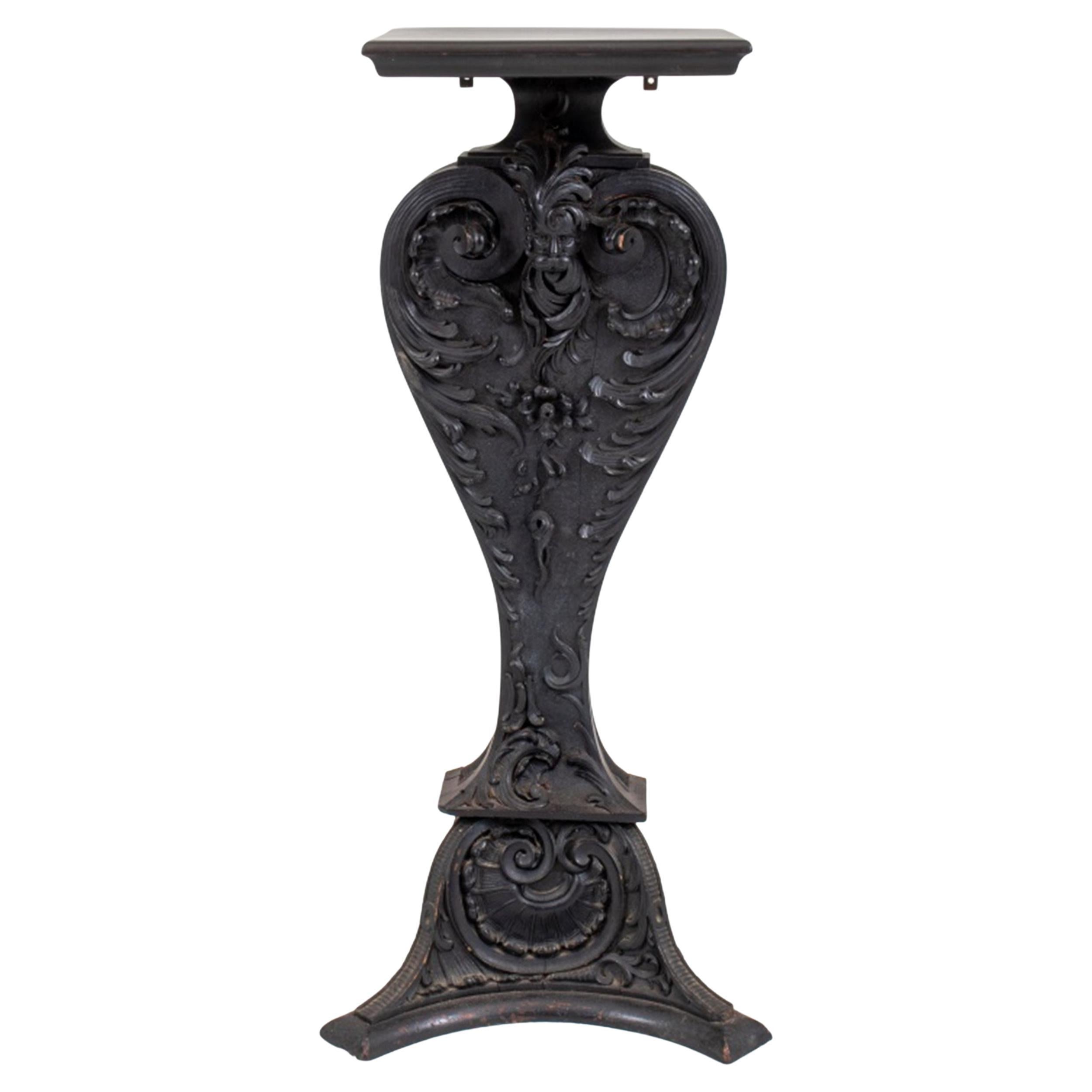Victorian Black Painted Small Hall Console