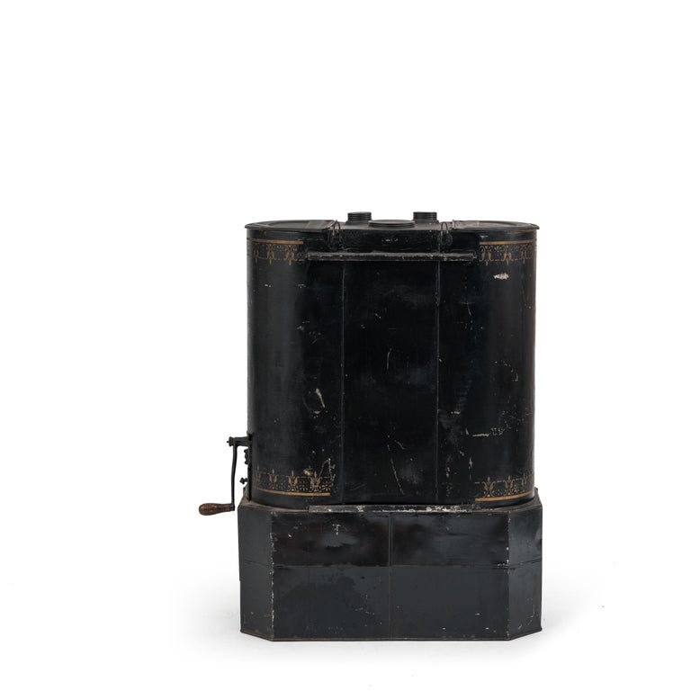 Victorian Black Tole Chuck Wagon Kitchen Cabinet For Sale ...