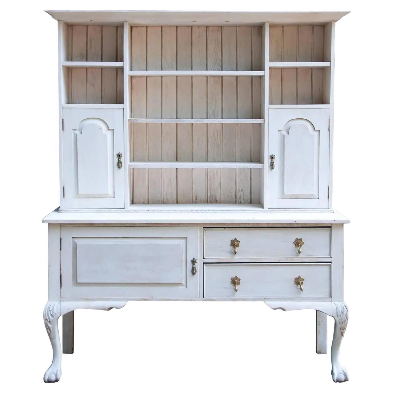 Victorian Bleached Oak Dresser For Sale