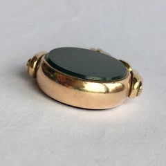 Victorian Bloodstone and Carnelian 9 Carat Swivel Fob