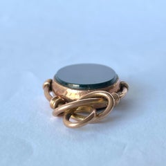 Victorian Bloodstone and Carnelian 9 Carat Swivel Fob