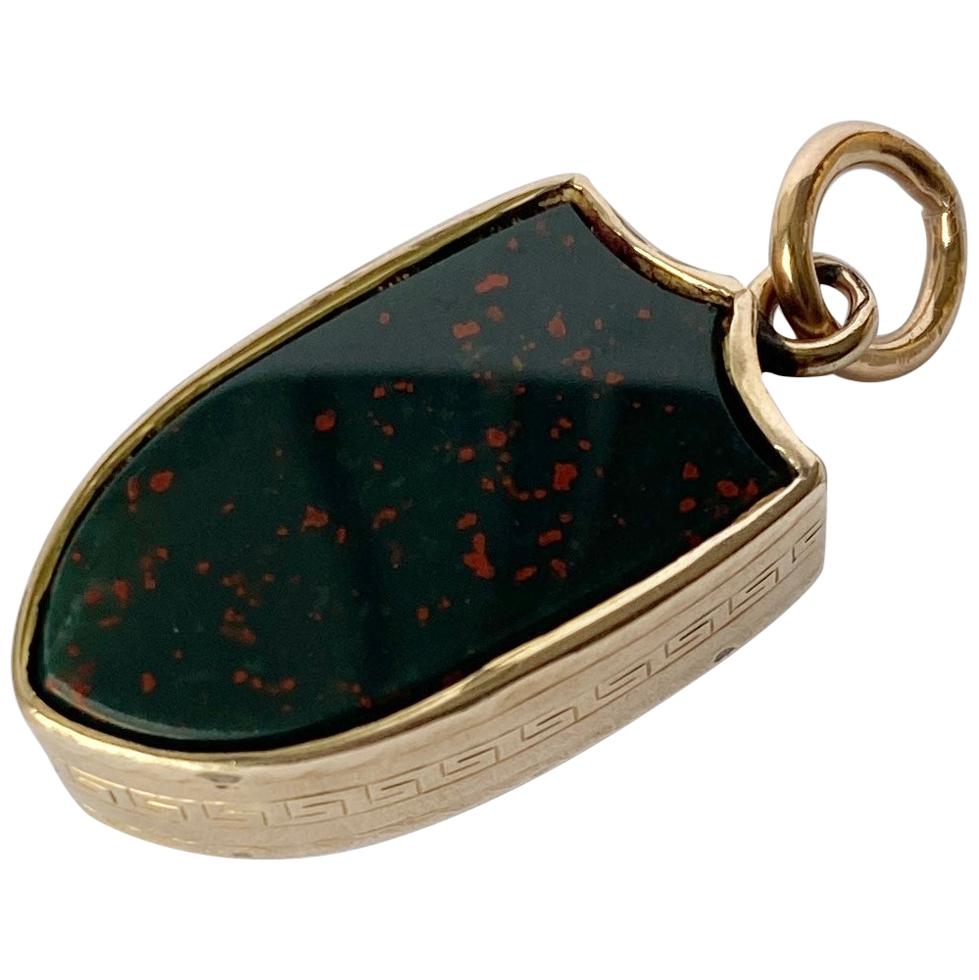 Victorian Bloodstone and Chalcedony 9 Carat Fob