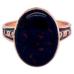 Antique Victorian Bloodstone Ring