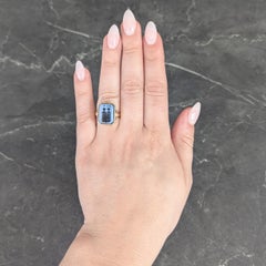 Victorian Blue Sardonyx 14K Yellow Gold Antique Heraldry Intaglio Signet Ring