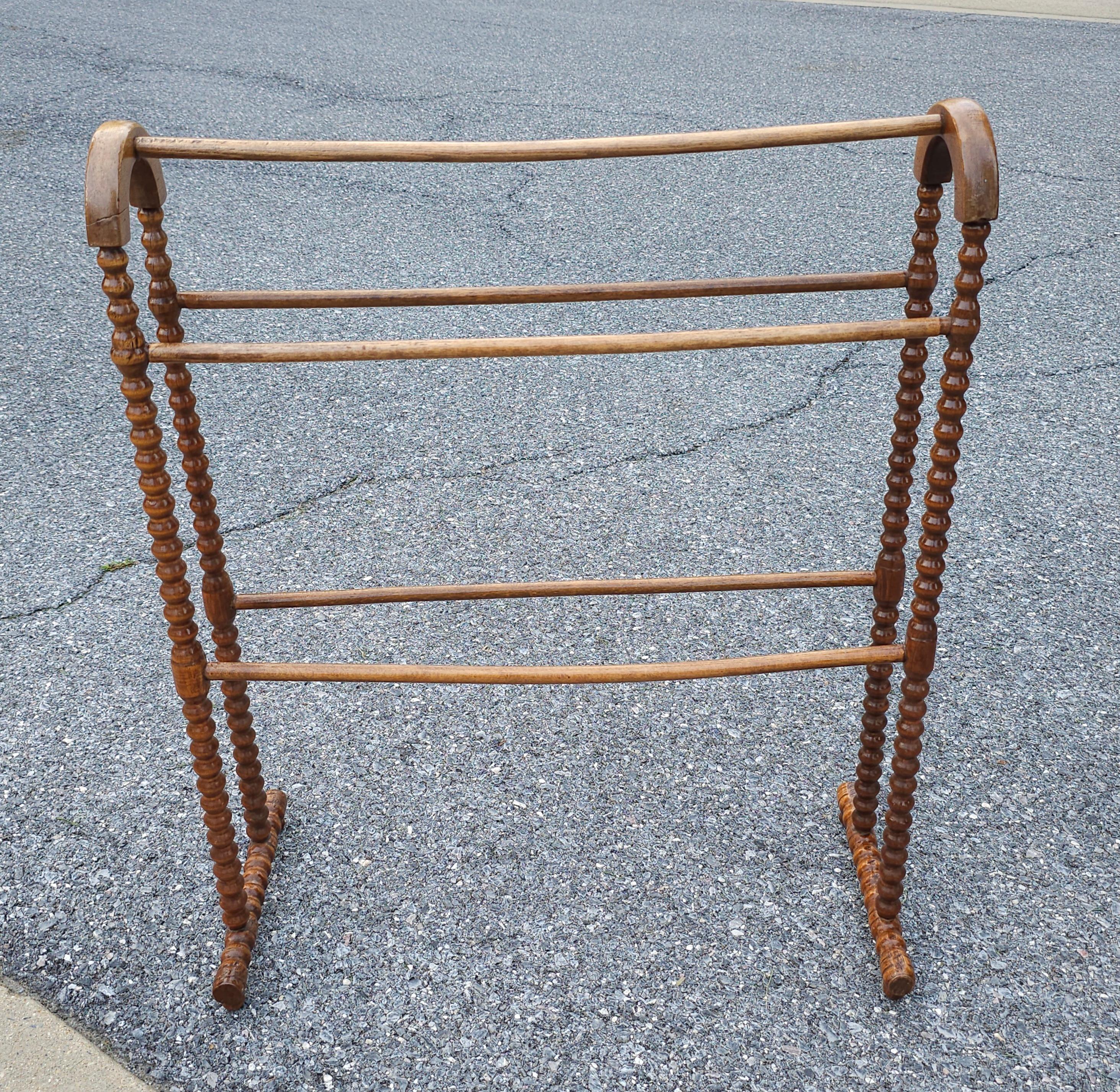 Victorian Bobbin Frame Mahogany Quilt Rack 1