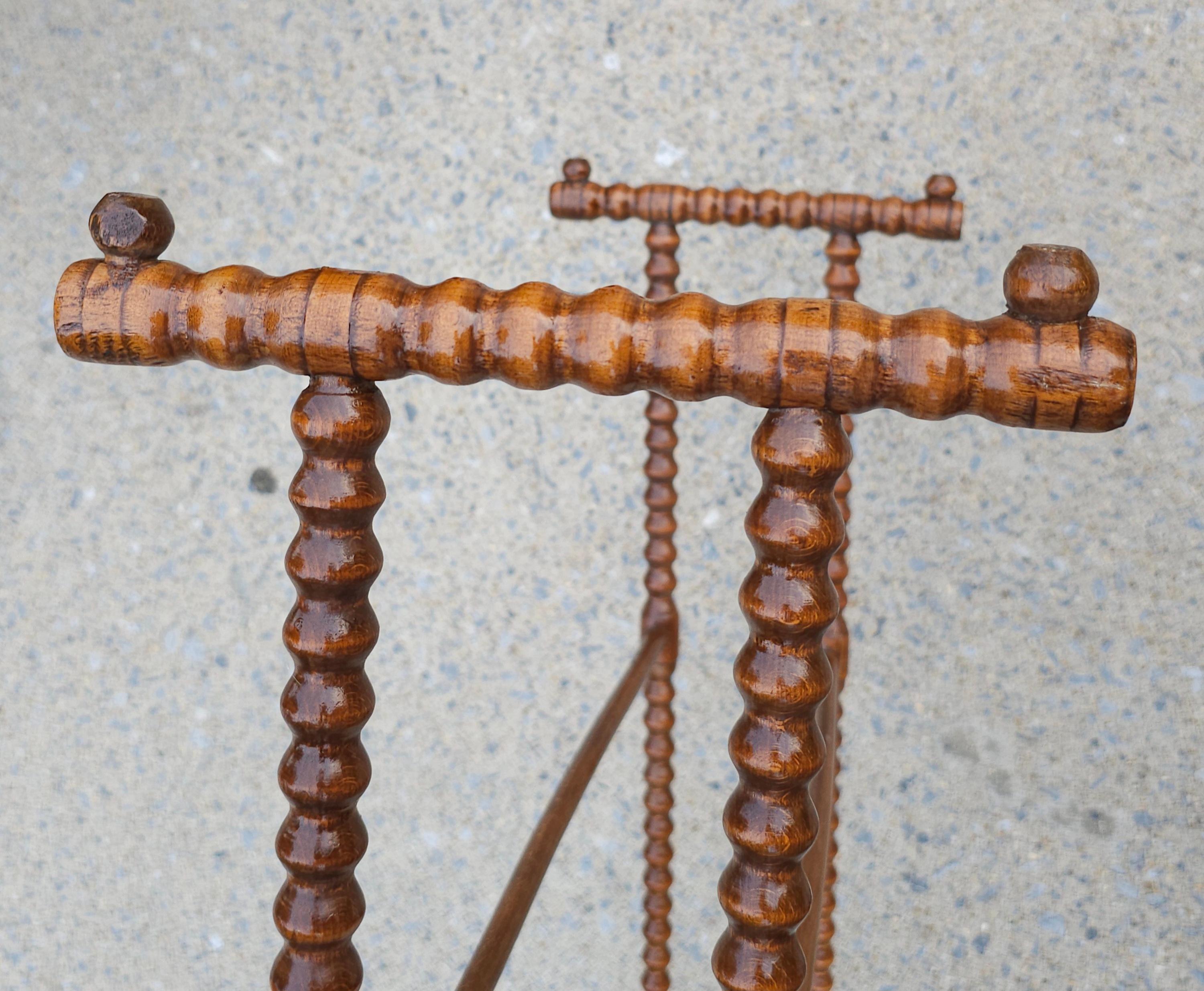 Victorian Bobbin Frame Mahogany Quilt Rack 2