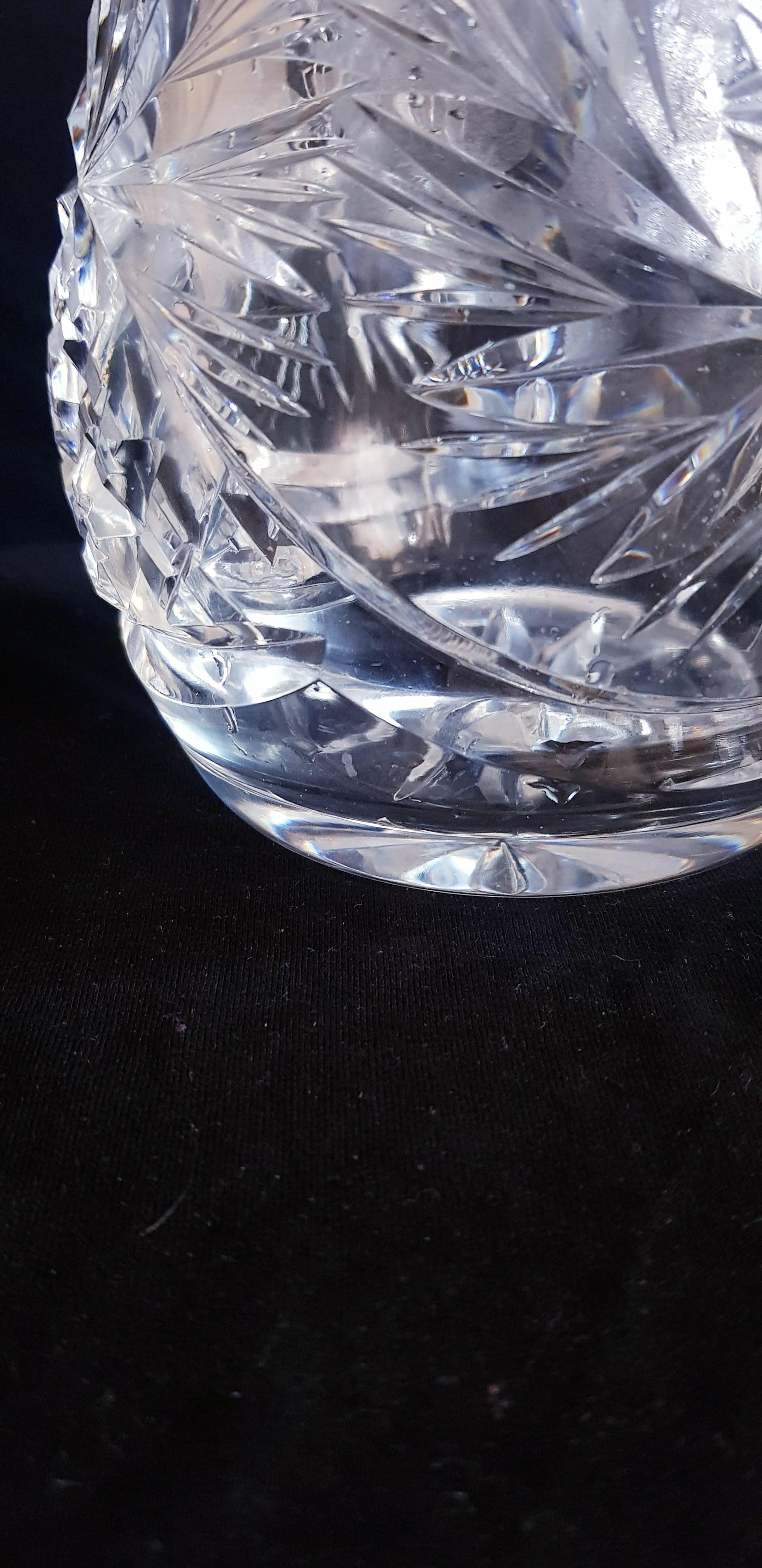 Victorian Bohemian Crystal Brilliant Cut Decanter In Excellent Condition For Sale In Grantham, GB
