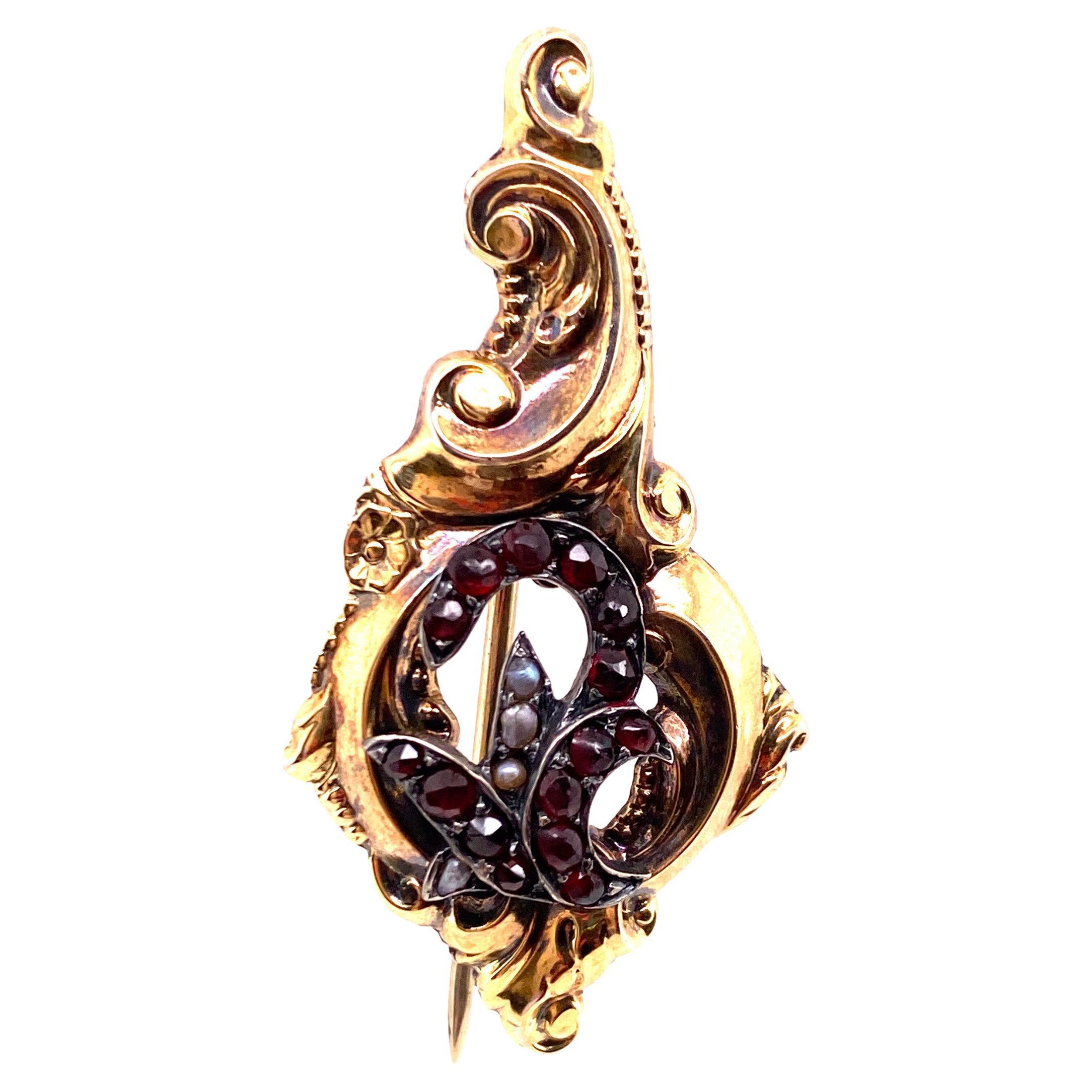 Antique, Bohemian Brooch at 1stDibs