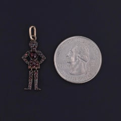 Victorian Bohemian Garnet Person Charm