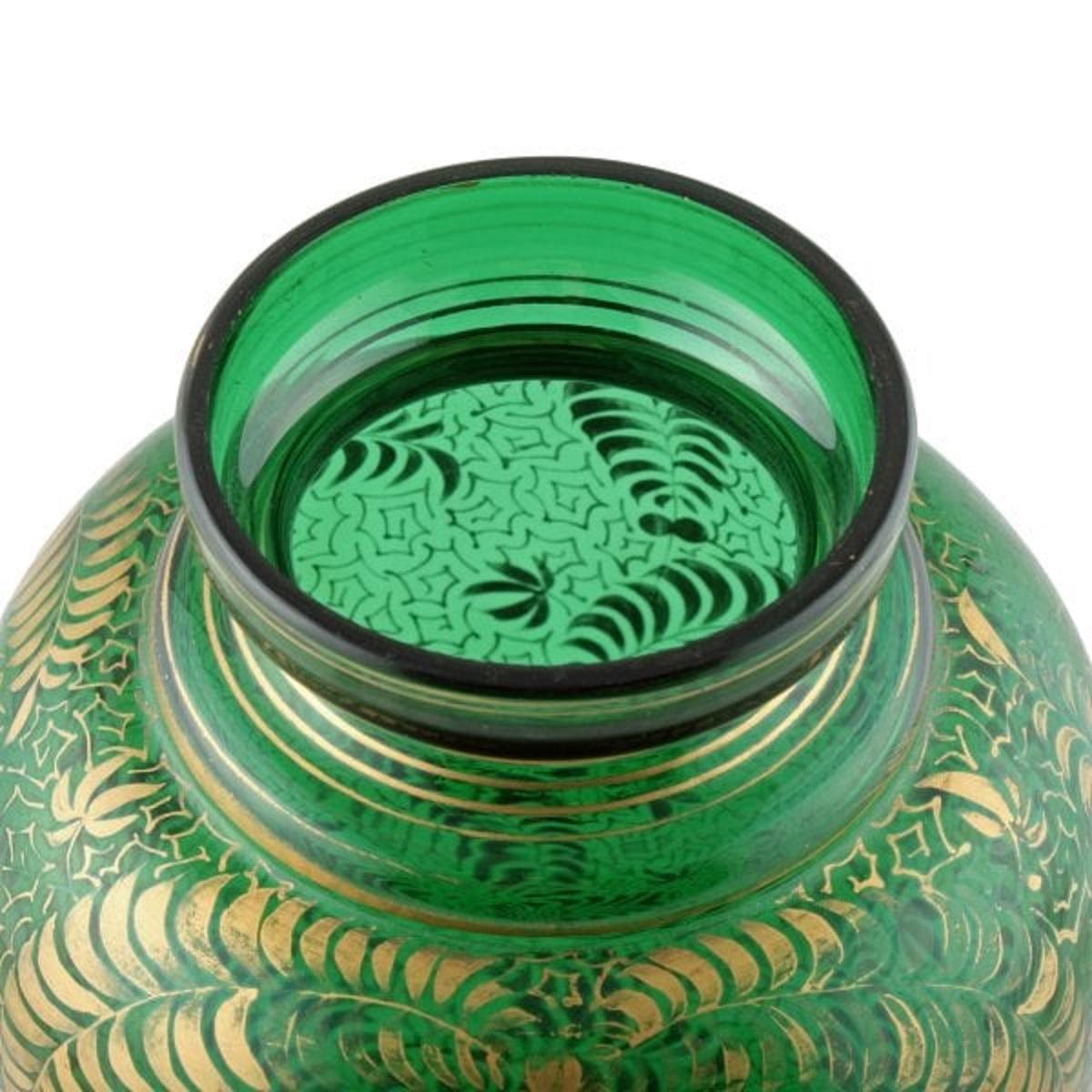Victorian Bohemian Glass Vase, 19th Century For Sale at 1stDibs