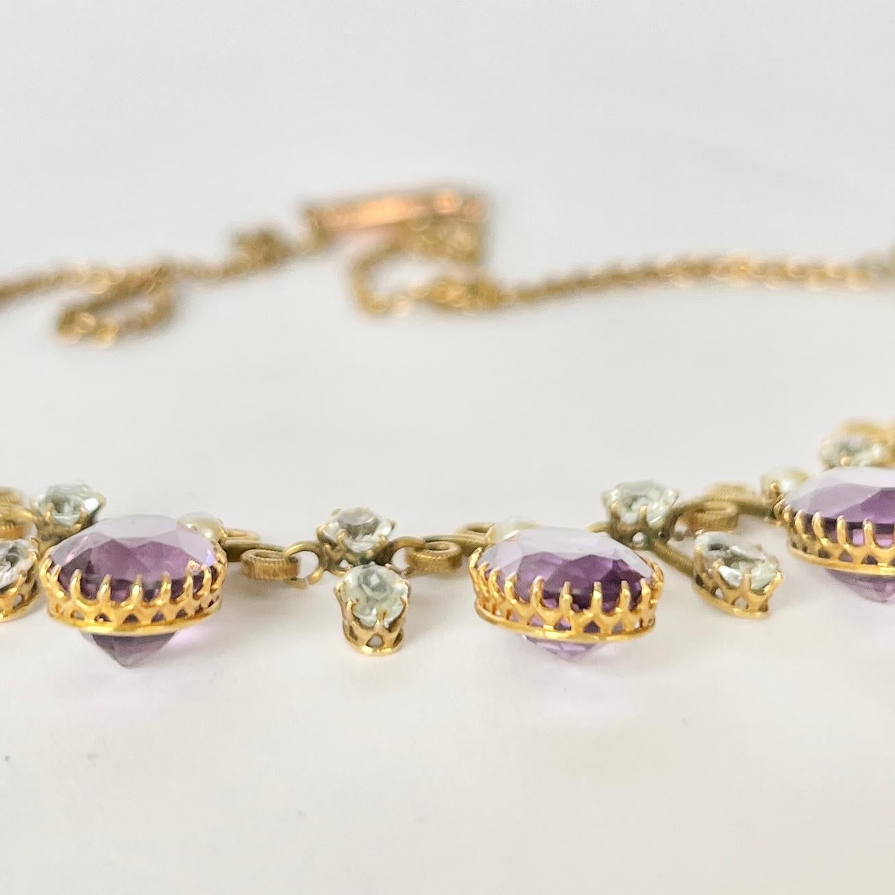 Victorian Boodles & Dunthorne Amethyst and 9 Carat Yellow Gold In Good Condition For Sale In Chipping Campden, GB