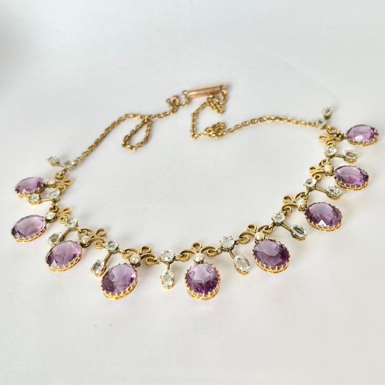 Victorian Boodles and Dunthorne Amethyst and 9 Carat Yellow Gold For ...