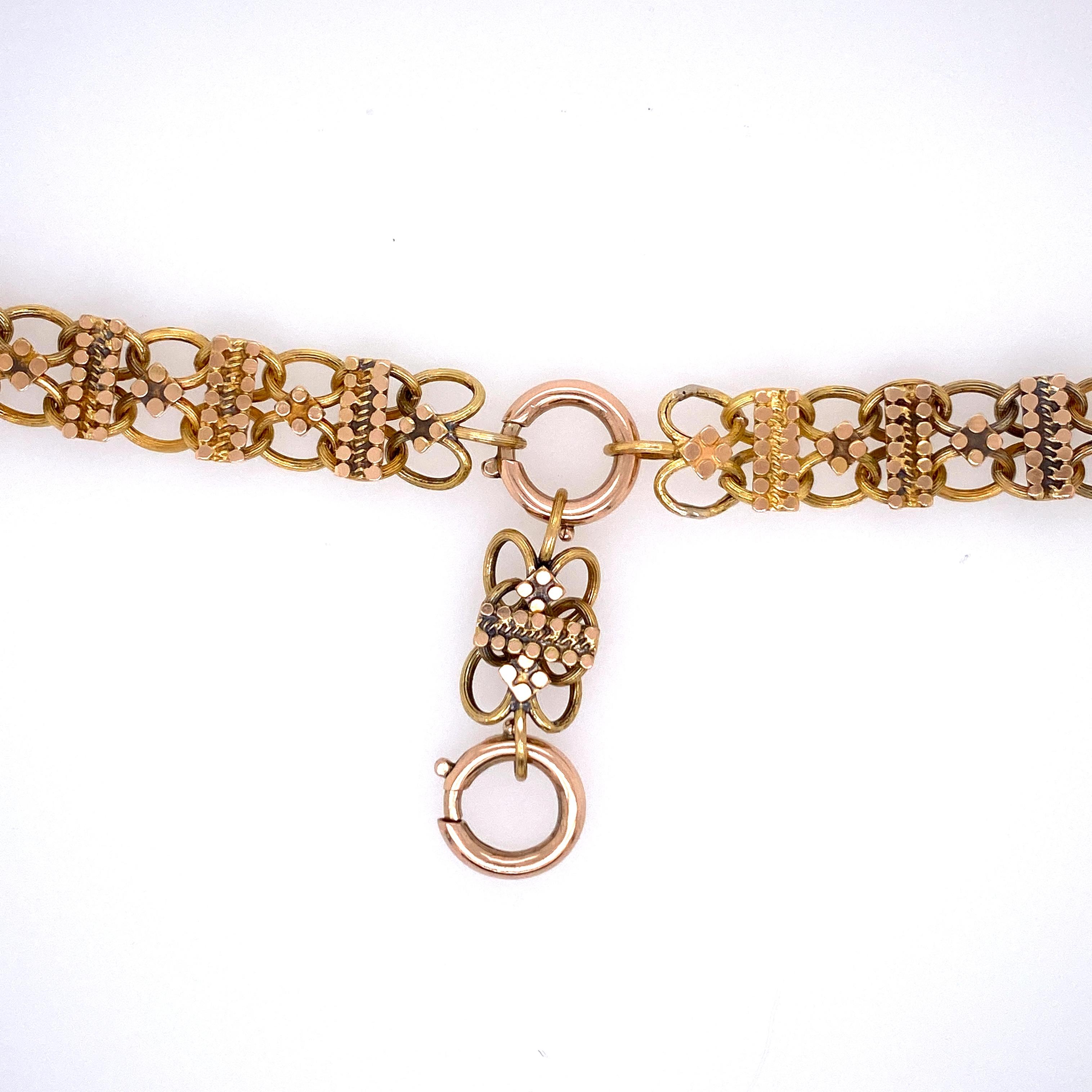 antique book chain necklace