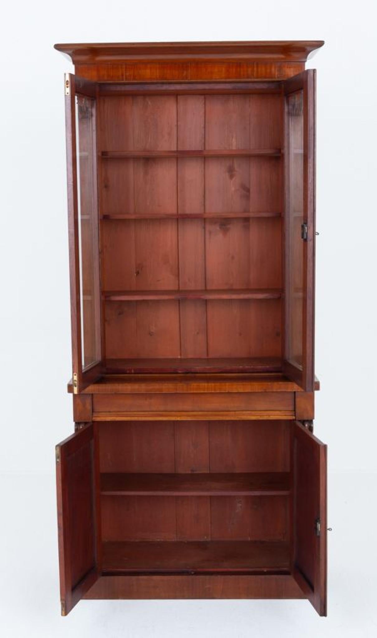 Mobile libreria vittoriano in mogano 1860 in vendita 1