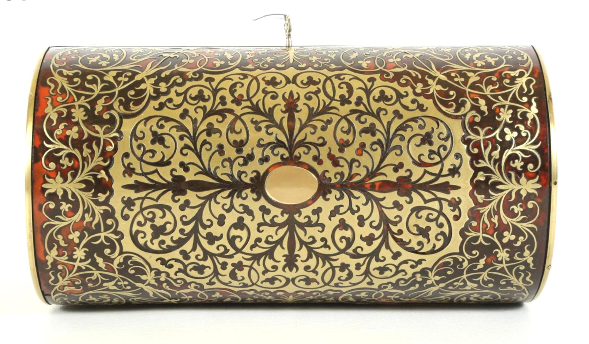 Victorian Boulle Dome-top Letter Box For Sale 4
