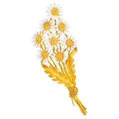 Victorian Bouquet of Daisies Brooch