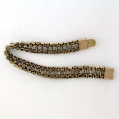 Viktorianisches Armband mit Perle und Diamanten im Rosenschliff bis zu 2,00 ct, 18-karätiges Gold, Silber