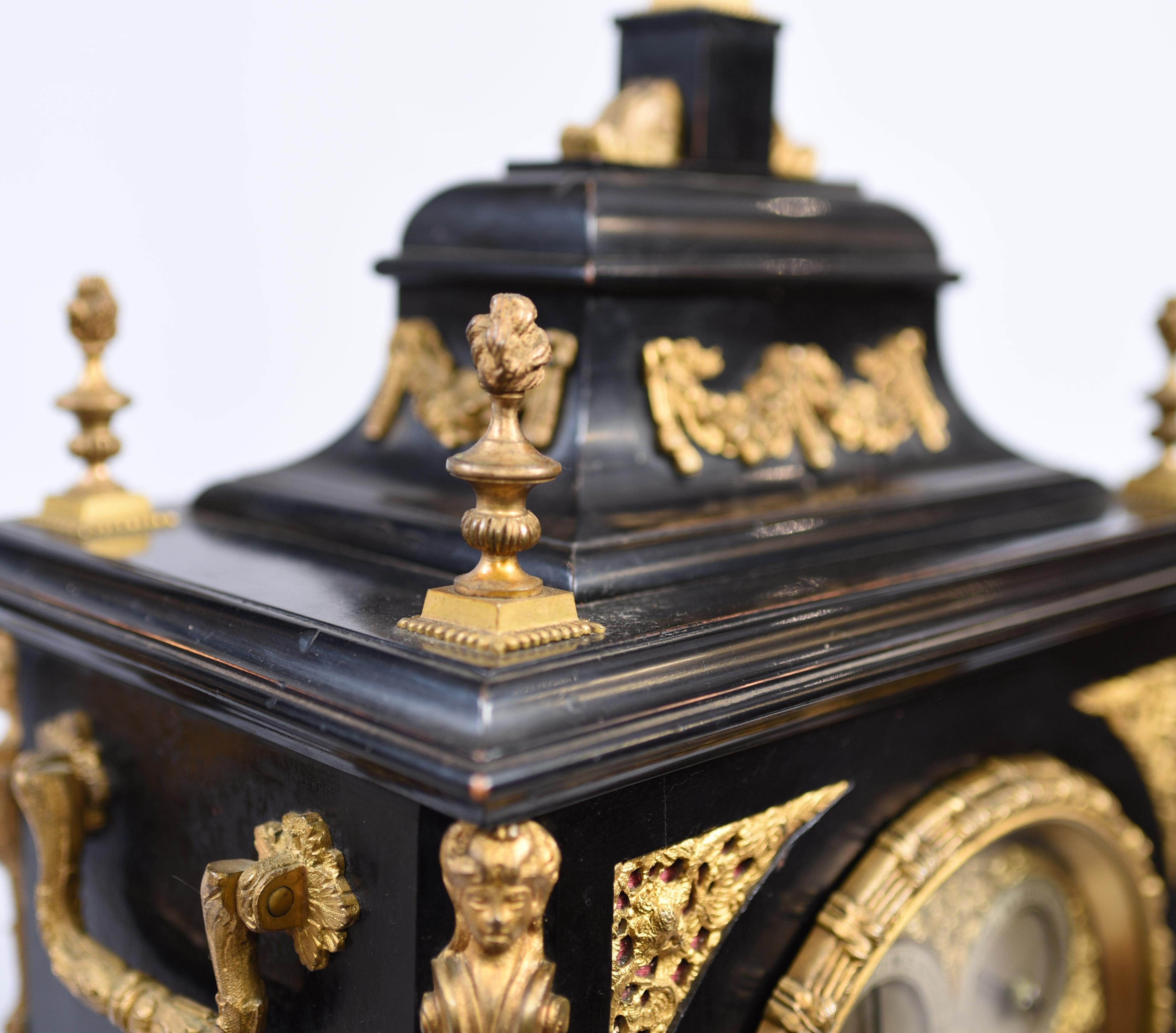 Victorian Bracket Clock, circa 1880 For Sale 4