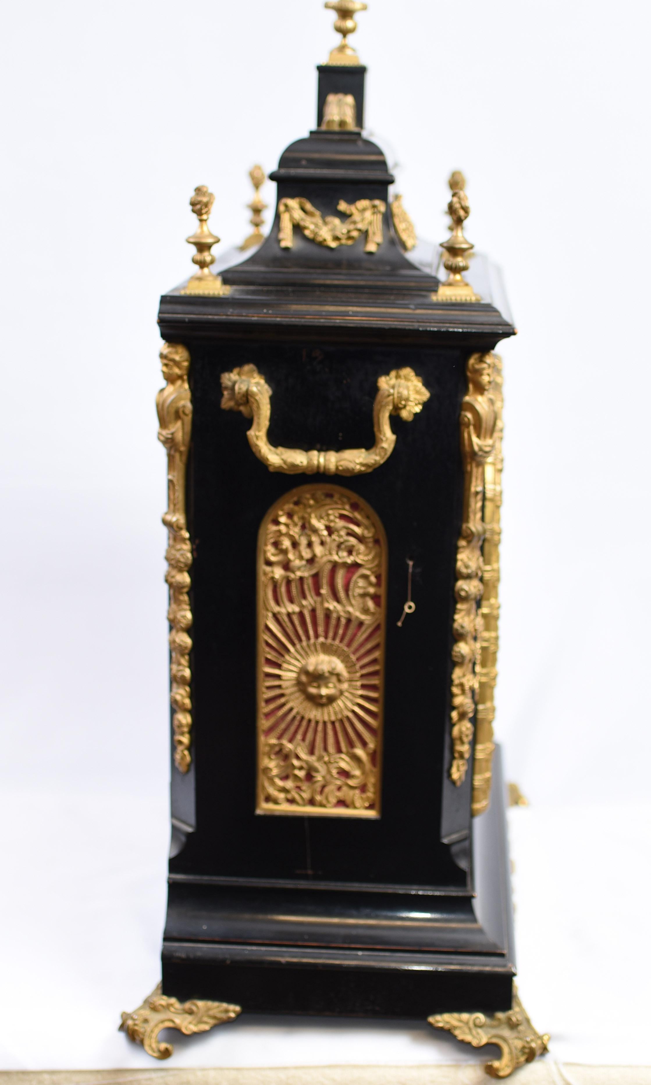 Victorian Bracket Clock, circa 1880 For Sale 5