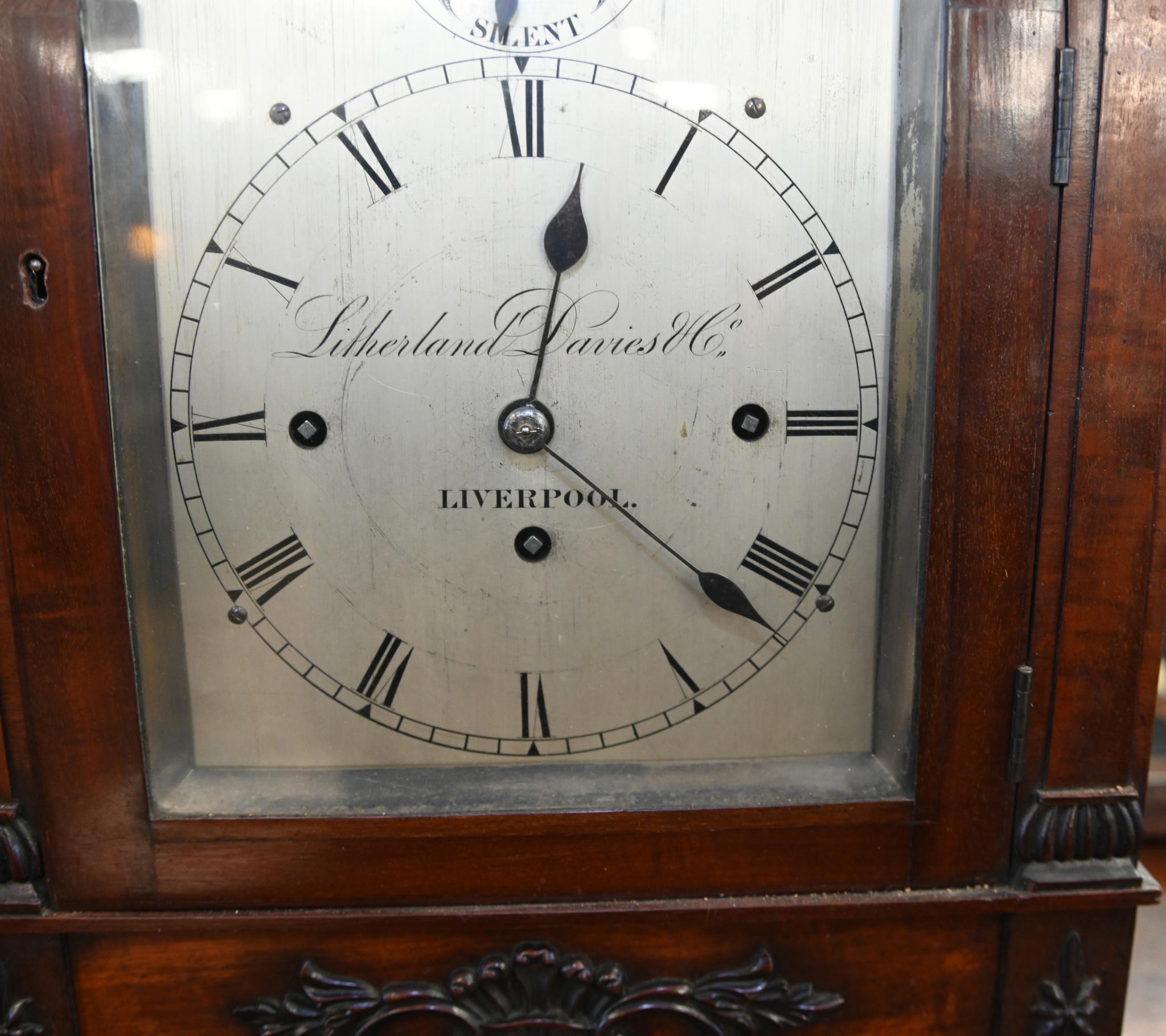 Victorian Bracket Clock Litherland Davies Liverpool 1820 3