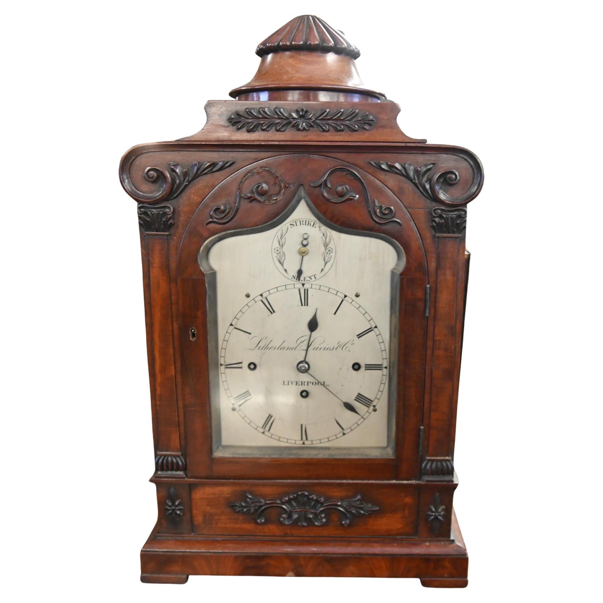 Reloj de ménsula victoriano Litherland Davies Liverpool 1820