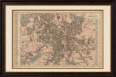 Victorian Bradford Street Plan Map – Edward Weller 1885, Wool Capital