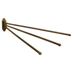 Victorian Brass 3 Branch Folding Towel Rail