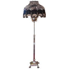Victorian Brass Adjustable Standard Lamp
