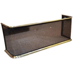 Victorian Brass and Wire Nursery Fire Guard Fender