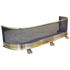 Victorian Brass and Wirework Nursery Fire Guard