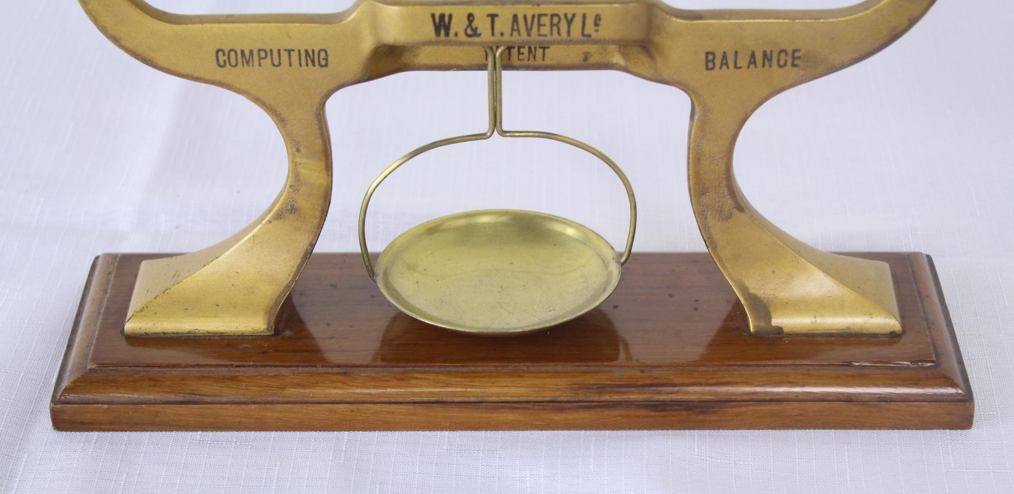 English Victorian Brass Avery Scale