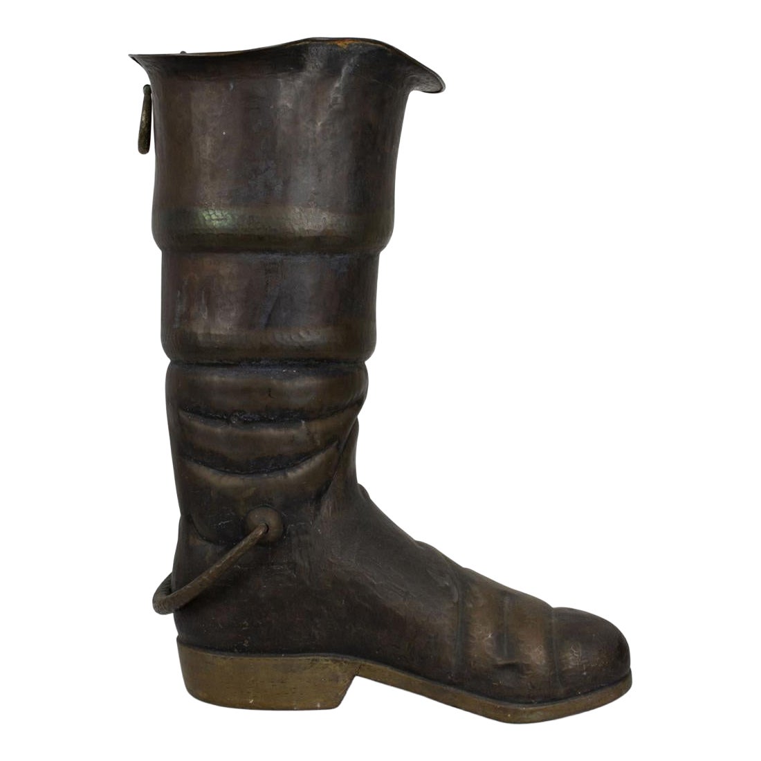 Victorian Brass Boot Umbrella Stand