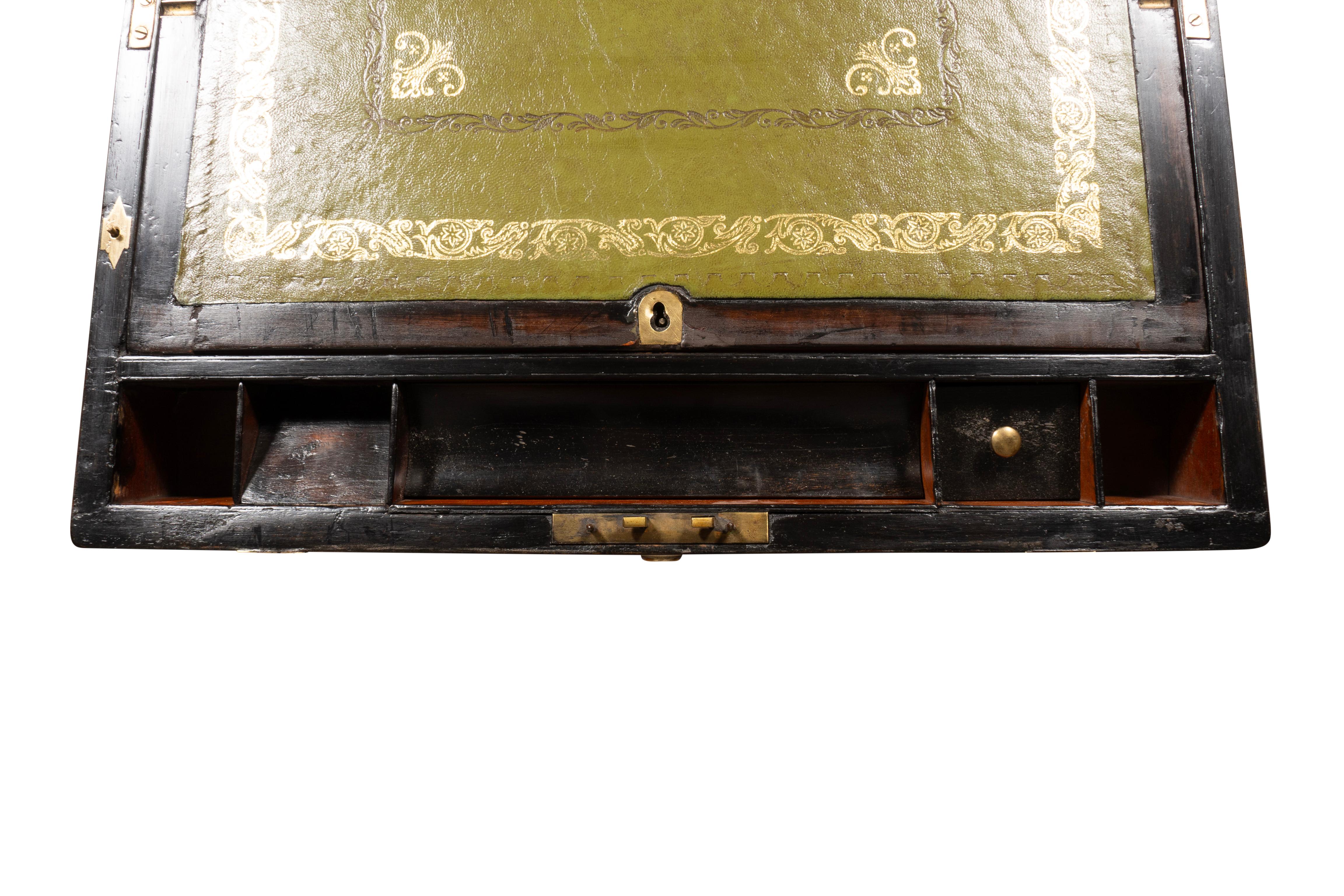 Victorian Brass Bound Burl Walnut Box On Stand 6