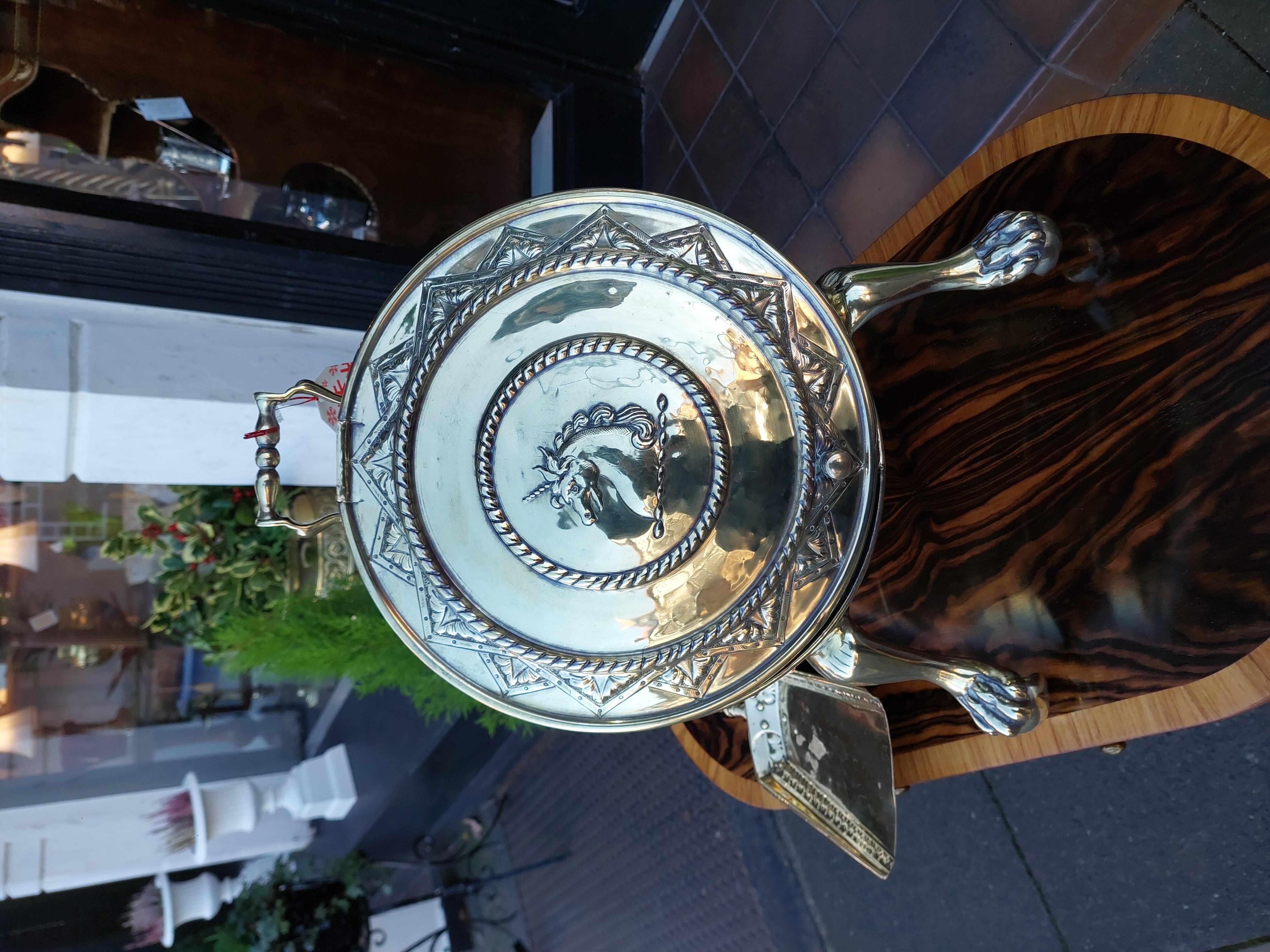 Victorian Brass Coal Bucket in vendita 1