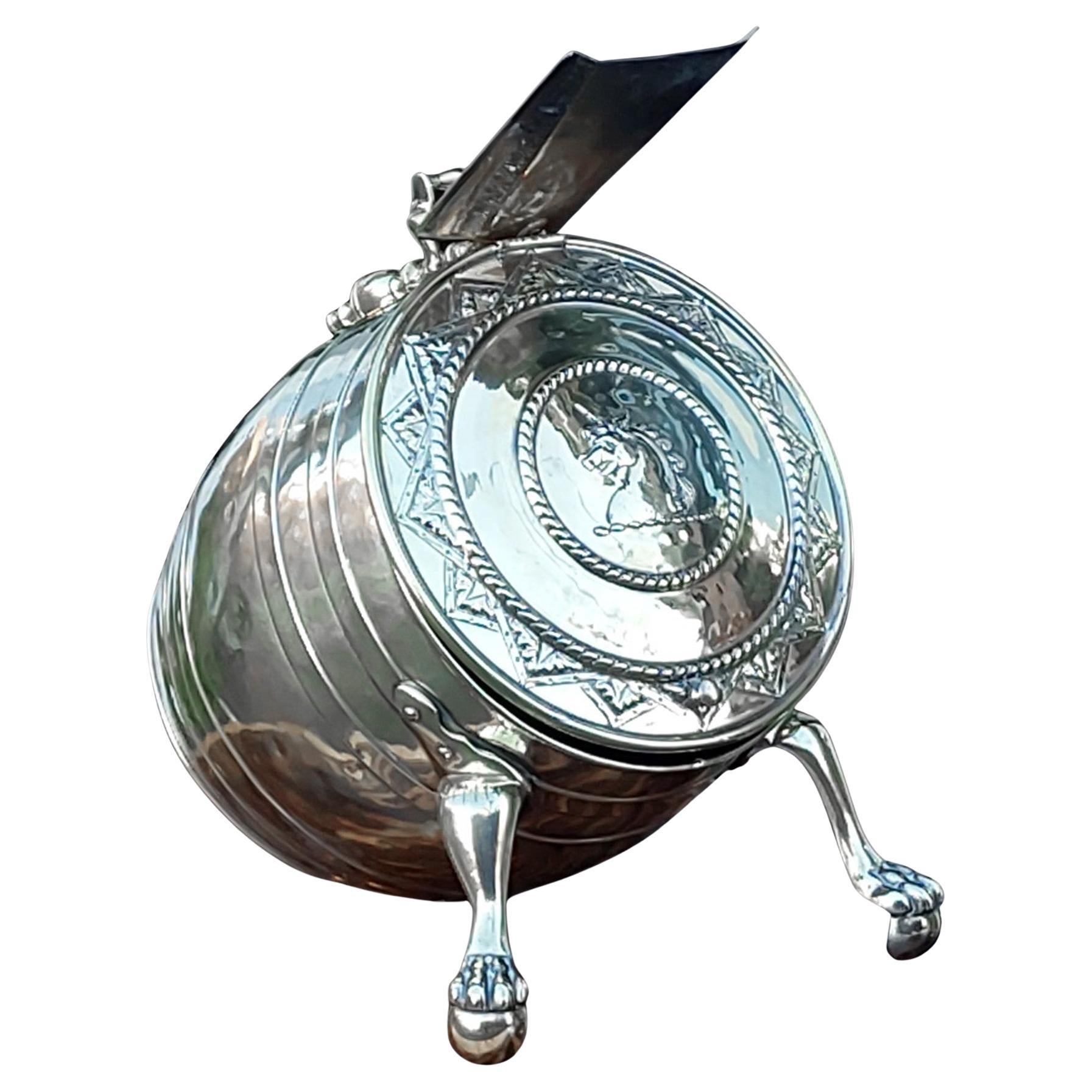 Victorian Brass Coal Bucket