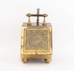 Victorian Brass Coal Scuttle, 19th C.