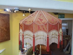 Victorian Brass Combination Standard Lamp