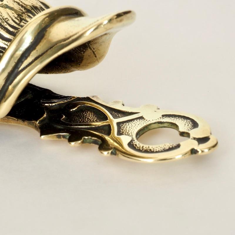 Victorian Brass Duck's Head Letter Clip 4