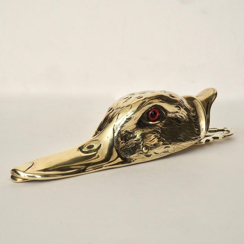 Victorian Brass Duck's Head Letter Clip In Good Condition In London, GB