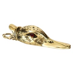 Victorian Brass Duck's Head Letter Clip