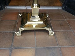 Victorian Brass Extendable Standard Lamp